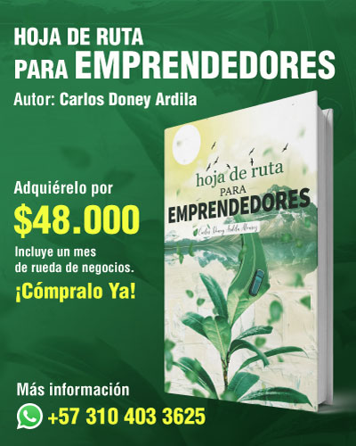 Hoja de Ruta para emprendedores, libro de Carlos Doney Ardila