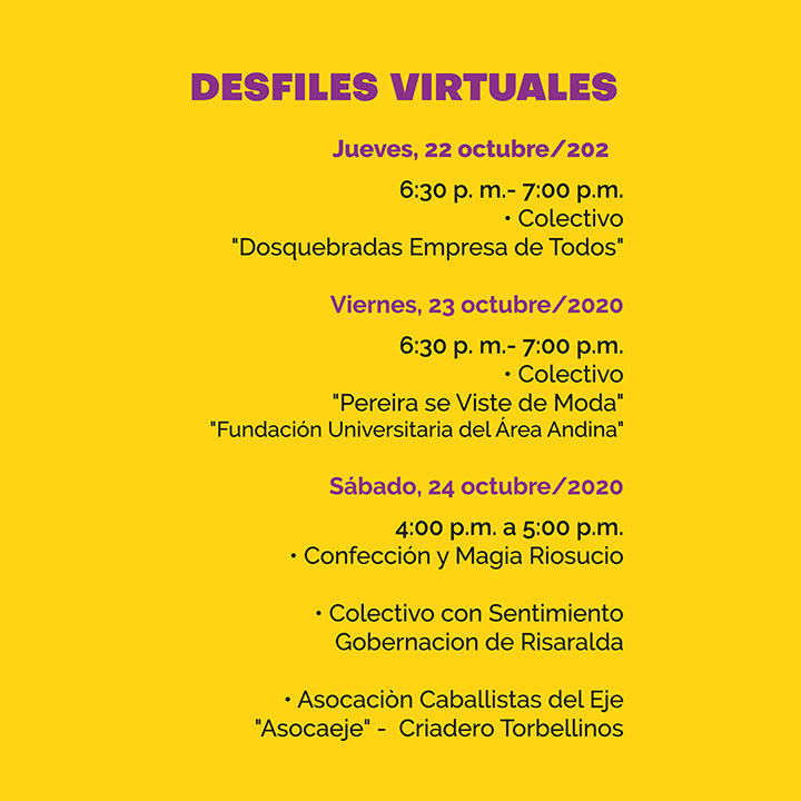 Desfiles EJE MODA VIRTUAL